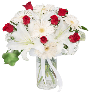 Lilyum ve Kırmızı Gül